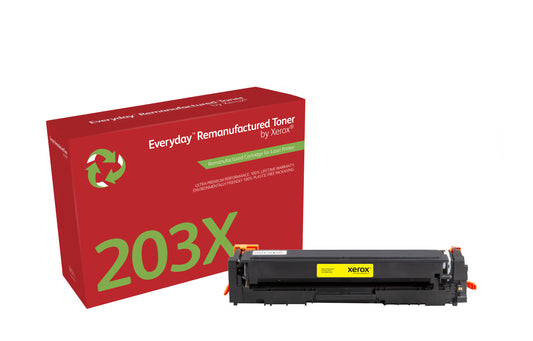 Everyday Tóner ™ Amarillo remanufacturado de Xerox es compatible con HP 203X (CF542X), High capacity