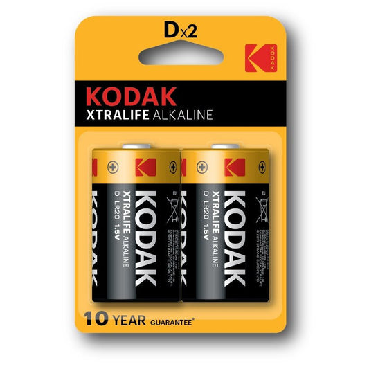 Kodak - KDXLR20PB2 Batería de un solo uso D Alcalino