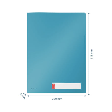 Leitz - 47160061 carpeta Polipropileno (PP) Azul A4