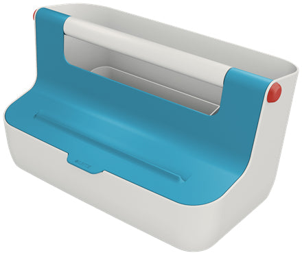 Leitz - 61250061 caja de almacenaje Rectangular Acrilonitrilo butadieno estireno (ABS) Azul  Blanco