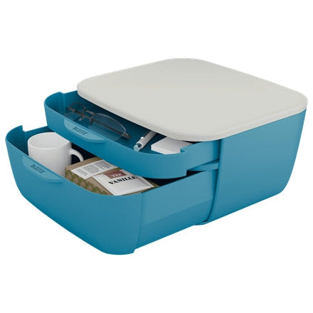 Leitz - 53570061 bandeja de escritorio/organizador Poliestireno (PS) Azul  Blanco