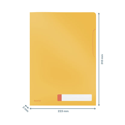 Leitz - 47080019 carpeta Polipropileno (PP) Amarillo A4