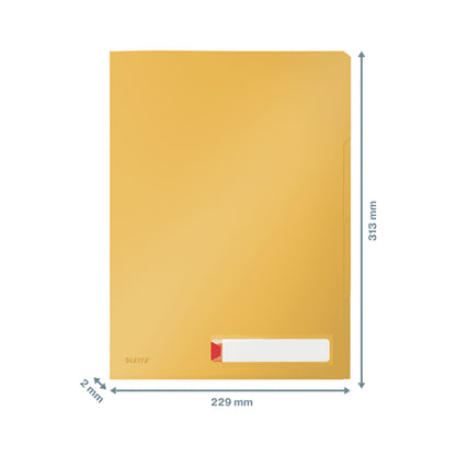 Leitz - 47160019 carpeta Polipropileno (PP) Amarillo A4