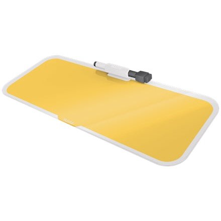 Leitz - 52690019 protector de escritorio Vidrio Amarillo