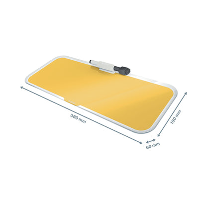 Leitz - 52690019 protector de escritorio Vidrio Amarillo