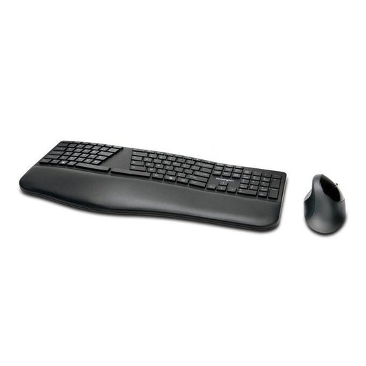 Kensington - Teclado y ratón inalámbricos Pro Fit® Ergo (negro)