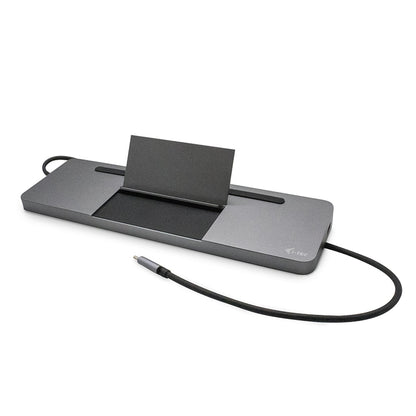 i-tec - Metal USB-C Ergonomic 4K 3x Display Docking Station + Power Delivery 85 W