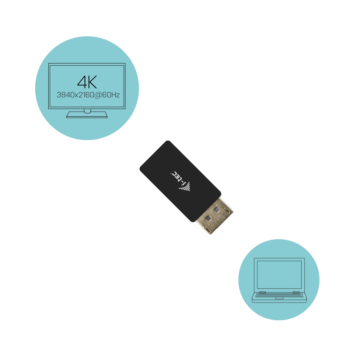 i-tec - DisplayPort to HDMI Adapter 4K/60Hz