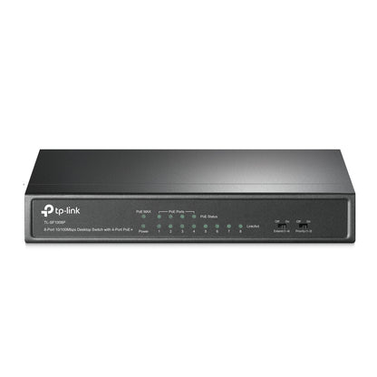 TP-Link - TL-SF1008P No administrado Fast Ethernet (10/100) Energía sobre Ethernet (PoE) Negro