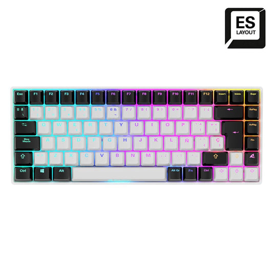 Sharkoon - SKILLER SGK50 S3 teclado Juego USB QWERTY Español Blanco