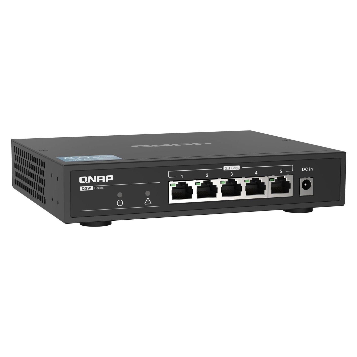 QNAP - QSW-1105-5T switch No administrado Gigabit Ethernet (10/100/1000) Negro