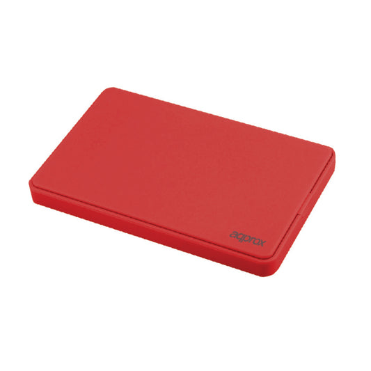 Approx - APPHDD300R caja para disco duro externo 2.5" Caja de disco duro (HDD) Rojo