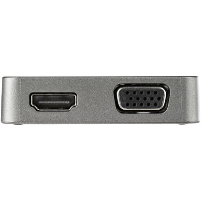 StarTech.com - Adaptador Multipuertos USB-C - Docking Station USB Tipo C - HDMI o VGA - con Cable de 29cm - con Puertos USB A y USB Type C