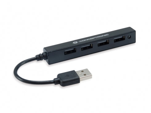 Conceptronic - HUBBIES05B hub de interfaz USB 2.0 480 Mbit/s Negro