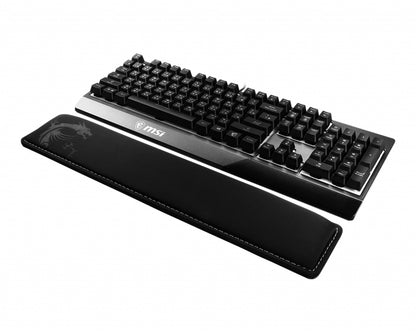 MSI - Vigor-WR01 descansa muñecas Espuma de memoria  Caucho Negro