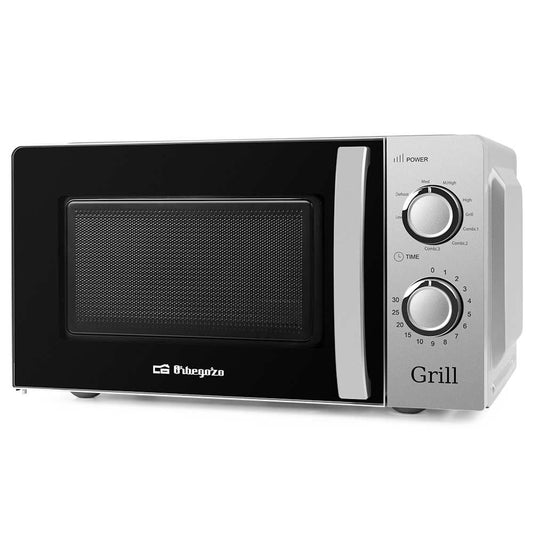 Orbegozo - MIG 2138 microondas Encimera Microondas con grill 20 L 700 W Negro  Acero inoxidable