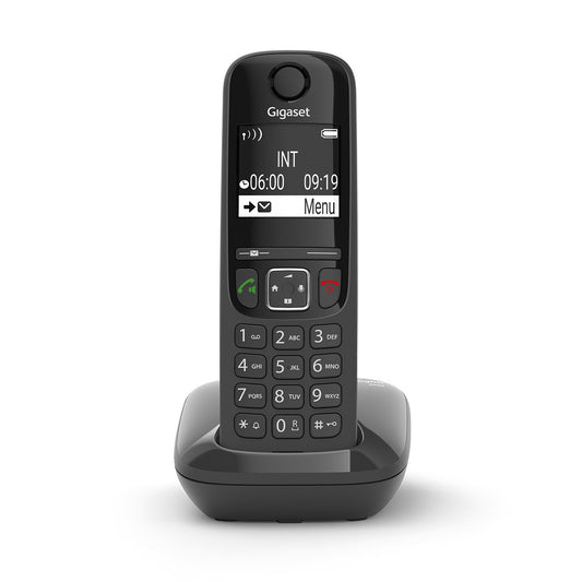 Gigaset - AS690 Teléfono DECT/analógico Identificador de llamadas Negro