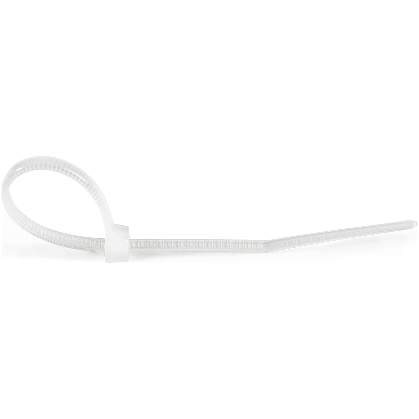 StarTech.com - Bridas Ataduras de 10cm para Cables - Ancho 2mm  Diámetro del Haz 22mm  8kg de Resistencia  Ataduras de Cremallera de Nylon Autobloqueantes  UL 94V-2  Paquete de 100 - Blanco