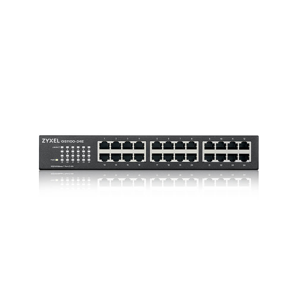 Zyxel - GS1100-24E No administrado Gigabit Ethernet (10/100/1000) Negro