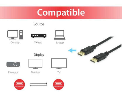 Equip - 119253 cable DisplayPort 3 m Negro