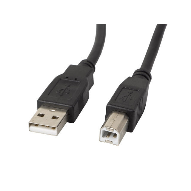 Lanberg - CA-USBA-10CC-0005-BK cable USB USB 2.0 0 5 m USB B Negro