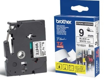 Brother - TZ-S221 cinta para impresora de etiquetas Negro sobre blanco