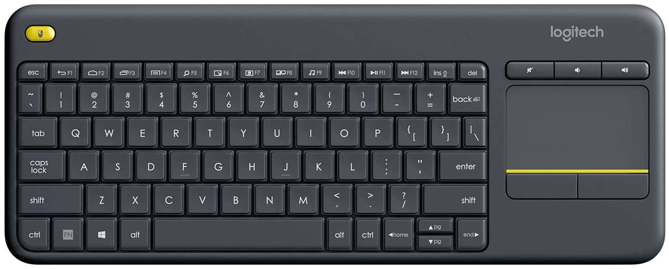 Logitech - K400 Plus Tv teclado RF inalámbrico QWERTY Español Negro