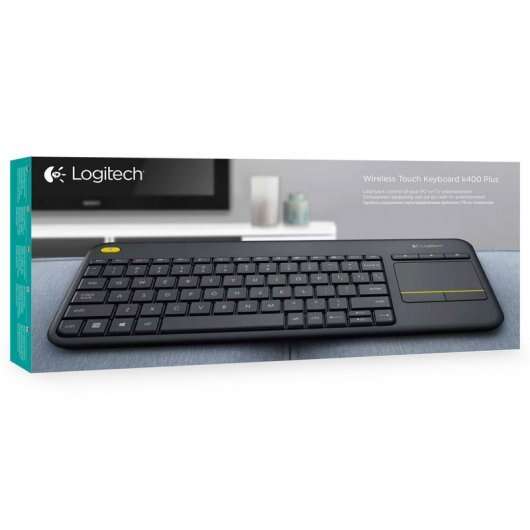 Logitech - K400 Plus Tv teclado RF inalámbrico QWERTY Español Negro