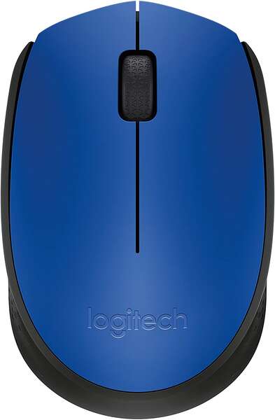 Logitech - M171 Blue-K ratón Oficina Ambidextro RF inalámbrico Óptico 1000 DPI