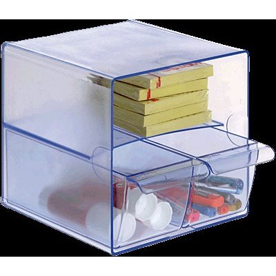 Archivo 2000 - ARC CUBO C/2 CAJONES PEQ.CRISTAL 6706CR