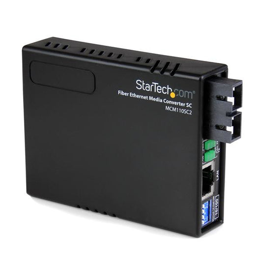 StarTech.com - Conversor de Medios Ethernet RJ45 a Fibra Óptica Multimodo SC - 2Km