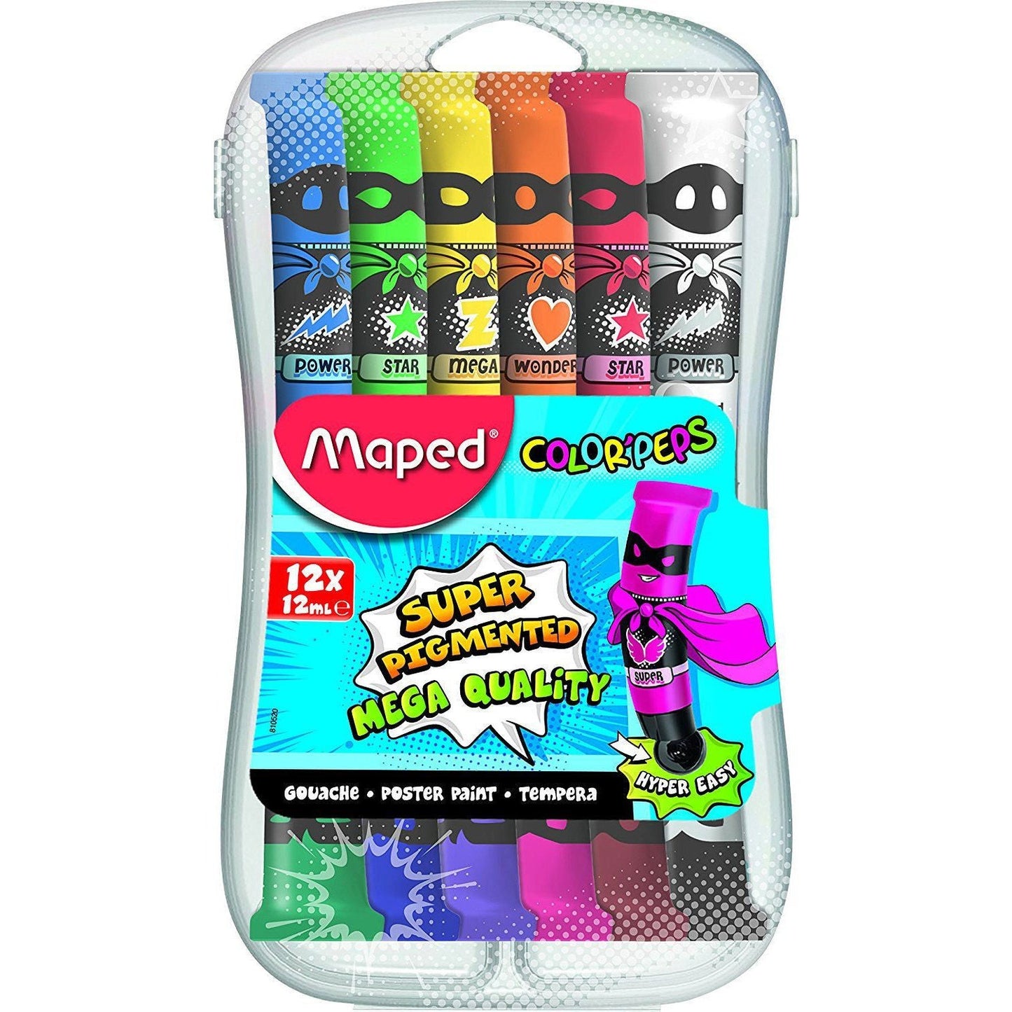 Maped - 810520 pintura para manualidades Gouache 12 ml 12 pieza(s)