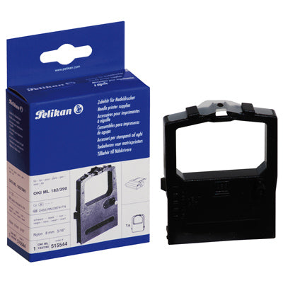 Pelikan - Ribbon for Oki ML 182/390 Nylon Black cinta para impresora