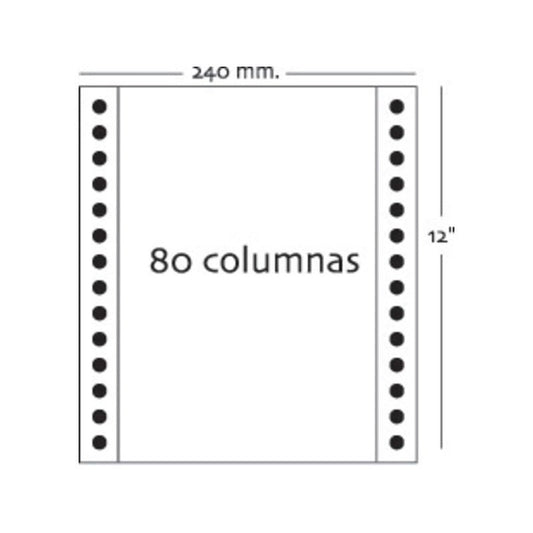 Fabrisa - Caja 2500h Papel 1h 240x12 Blanco autocopiativo