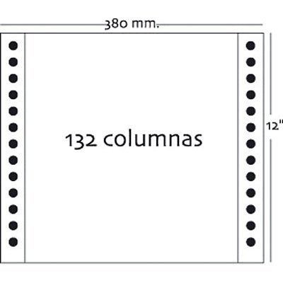 Fabrisa - Caja 2500h Papel 1h 380x12 Pautado azul