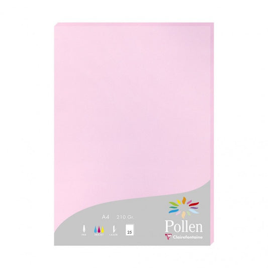 Clairefontaine - Pollen papel para impresora de inyección de tinta A4 (210x297 mm) 25 hojas Rosa