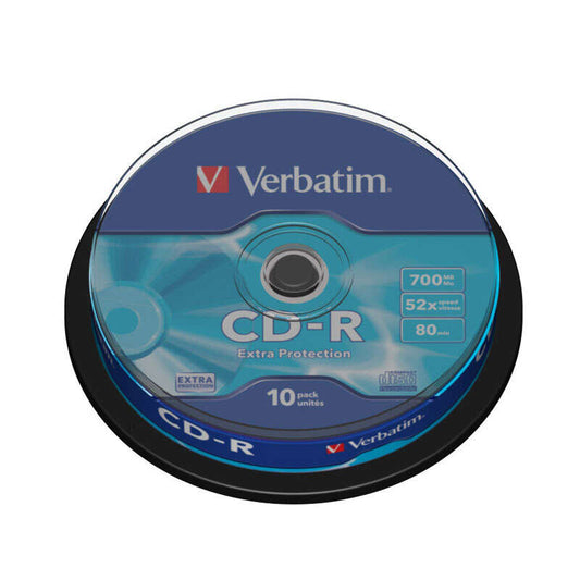 Verbatim CD-R 52x 700MB (Tarrina 10 Uds) 1 pieza(s)