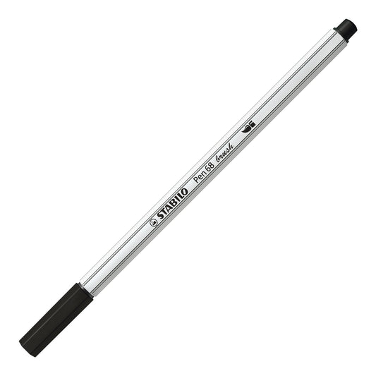 STABILO - Pen 68 brush rotulador Medio Negro 1 pieza(s)