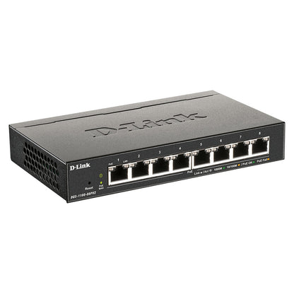 D-Link DGS-1100-08PV2 switch Gestionado L2/L3 Gigabit Ethernet (10/100/1000) Energía sobre Ethernet (PoE) Negro