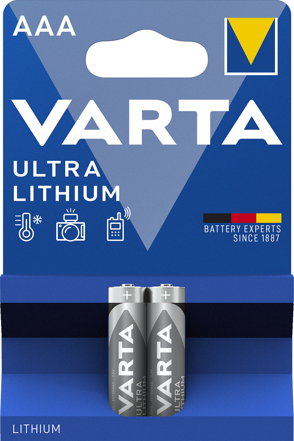 Varta - 06103 Batería de un solo uso AAA Litio