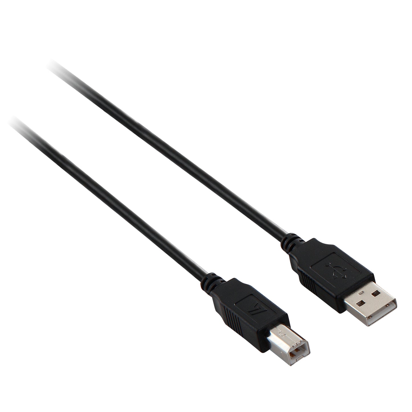 V7 - Cable USB negro con conector USB 2.0 A macho a USB 2.0 B macho 3m 10ft