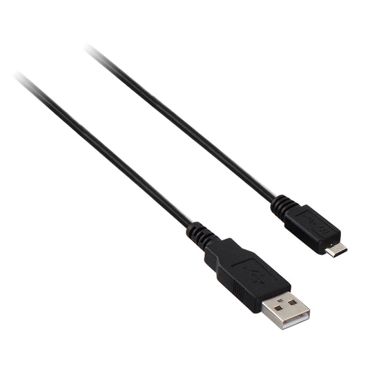 V7 - Cable USB negro con conector USB 2.0 A macho a micro USB macho 1m 3.3ft