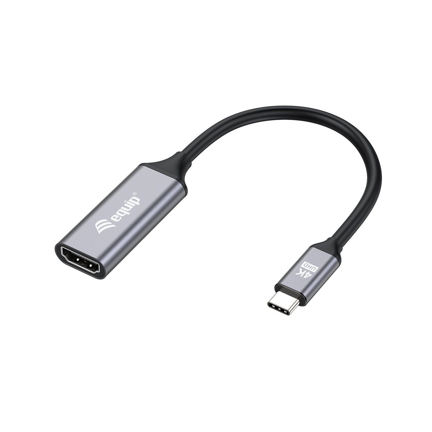 Equip - 133491 adaptador de cable de vídeo 0 15 m USB Tipo C HDMI Negro  Gris