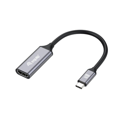 Equip - 133491 adaptador de cable de vídeo 0 15 m USB Tipo C HDMI Negro  Gris