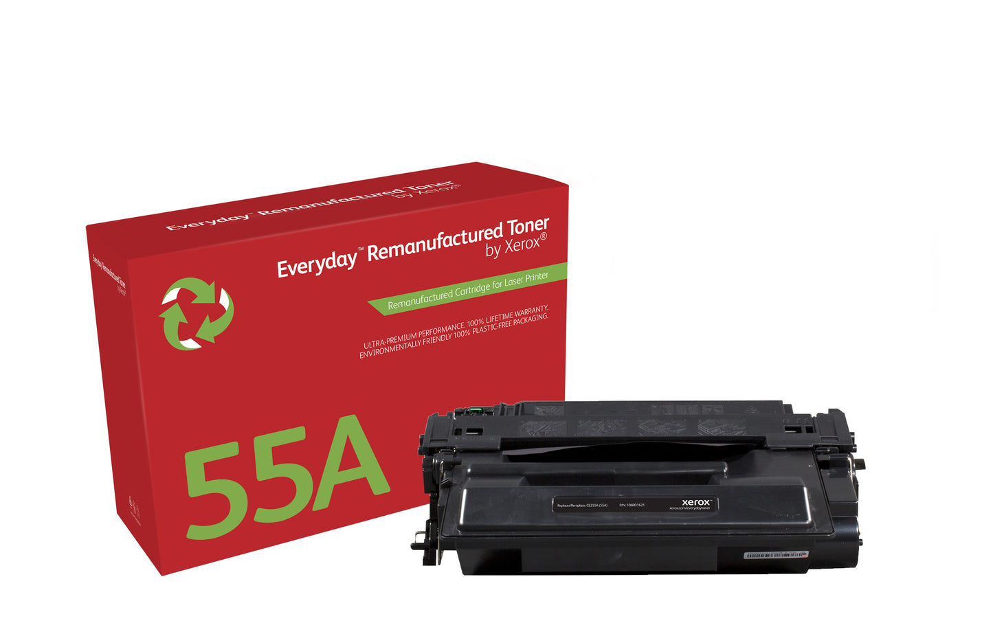 Everyday Tóner ™ Mono remanufacturado de Xerox es compatible con HP 55A (CE255A), Capacidad estándar