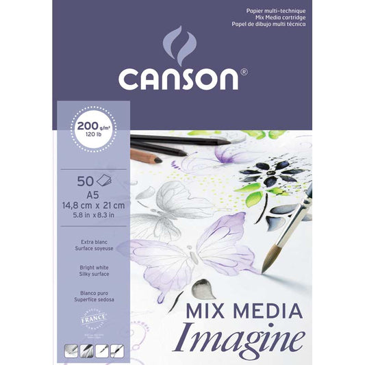 Canson - Imagine Arte de papel 50 hojas C200006007 - Pack de 5 unidades