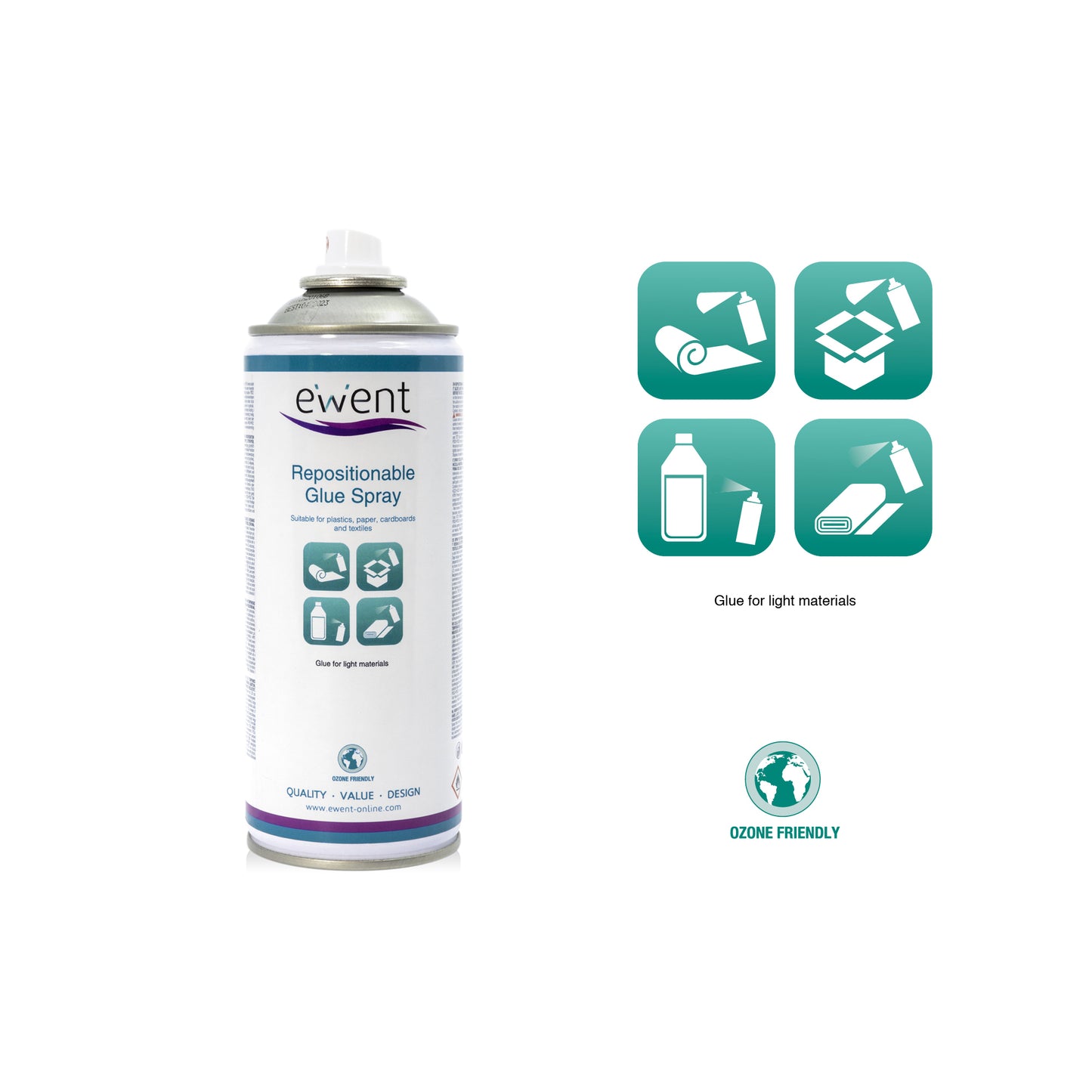 Ewent Spray de pegamento reposicionable