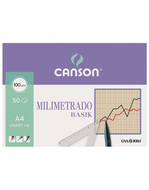 Canson - Milimetrado Basik Arte de papel 50 hojas