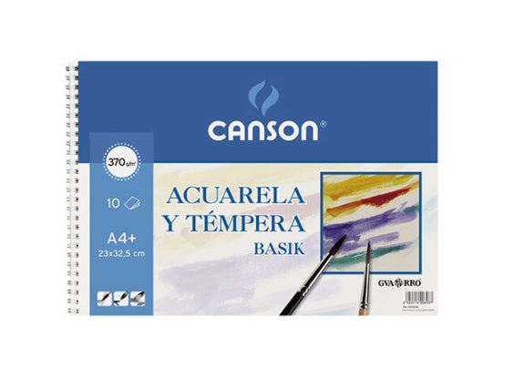 Canson - Acuarela y tempera Guarro Basik Arte de papel 10 hojas