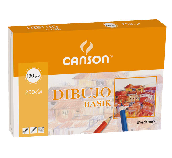 Canson - Dibujo Basik Arte de papel 250 hojas